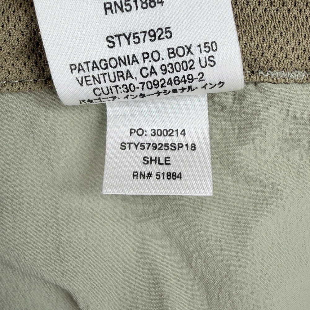Patagonia Skyline Traveler Shorts Women Size 6 Beige Nylon Hiking DWR Stretch - Picture 7 of 10